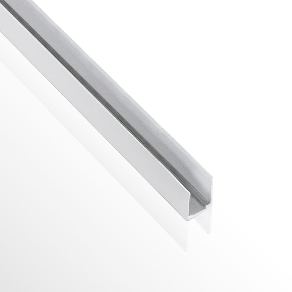 kelvo® NEONPRO KLV-101-0067 Βάση Στήριξης για Neon Flex LED Αδιάβροχο IP65 - Λευκό Ματ - Μ300 x Π0.8 x Υ1.3cm - Πακέτο 5 Τεμαχίων