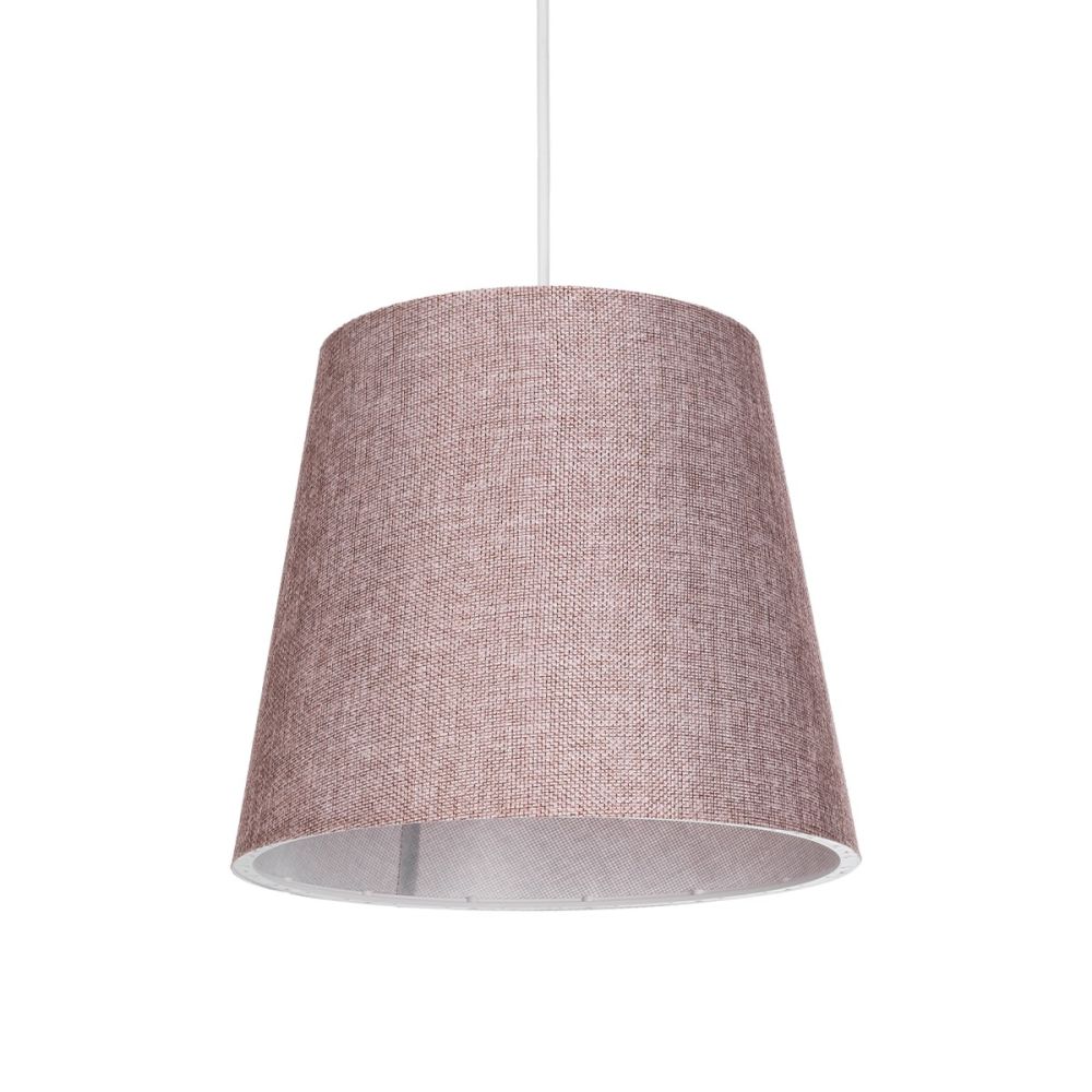GLOBOSTAR® CONEY 203-0072 Μοντέρνο Κρεμαστό Φωτιστικό Οροφής με Ντουί 1 x E27 AC 220-240V IP20 - Ροζ - Μ26 x Π26 x Υ25cm