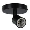 GLOBOSTAR® SARA 00843 Μοντέρνο Φωτιστικό Οροφής με Ντουί 1 x E27 AC 220-240V IP20 - Μαύρο - Μ10 x Π10 x Υ10.3cm
