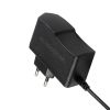 GLOBOSTAR® VOLTIX GLB-107-0001 Τροφοδοτικό/Μετασχηματιστής Class II SELV 12W 1A AC 220-240V σε DC 12V IP20 - Μαύρο Ματ - Μ7.3 x Π4 x Υ2.8cm - 3 Χρόνια Εγγύηση