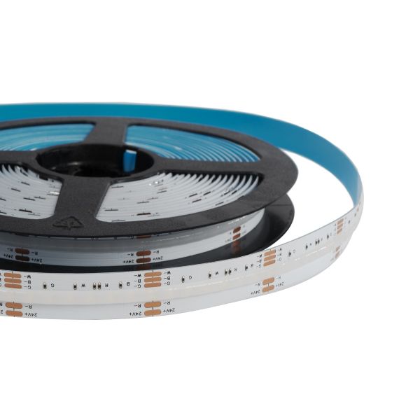 GLOBOSTAR® BEE 70354 Ταινία LED 19.2W/m 2112lm/m 120° DC 24V IP20 784 x COB Chip/m Πολύχρωμο RGB+WW Dimmable - Μ500 x Π1.2 x Υ0.2cm - Ρολό 5 Μέτρων - 5 Χρόνια Εγγύηση