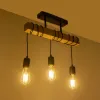 GLOBOSTAR® LUCITA 201-0031 Vintage Φωτιστικό Οροφής με Ντουί 3 x E27 AC 220-240V IP20 - Μαύρο & Μπεζ - Μ50 x Π27 x Υ112cm