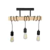 GLOBOSTAR® LUCITA 201-0031 Vintage Φωτιστικό Οροφής με Ντουί 3 x E27 AC 220-240V IP20 - Μαύρο & Μπεζ - Μ50 x Π27 x Υ112cm