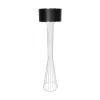 GLOBOSTAR® NOVA 201-0038 Μοντέρνο Επιδαπέδιο Φωτιστικό με Ντουί 1 x E27 AC 220-240V IP20 - Λευκό & Μαύρο - Μ36 x Π36 x Υ148cm