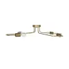 GLOBOSTAR® MOORNA 201-0065 Vintage Φωτιστικό Οροφής με Ντουί 4 x E27 AC 220-240V IP20 - Χρυσό - Μ97 x Π97 x Υ7cm