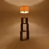 GLOBOSTAR® LUMO 201-0073 Μοντέρνο Επιδαπέδιο Φωτιστικό με Ντουί 1 x E27 AC 220-240V IP20 - Καφέ & Μπεζ - Μ37 x Π36 x Υ136cm