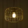 GLOBOSTAR® LUCANA 201-0074 Vintage Κρεμαστό Φωτιστικό Οροφής με Ντουί 1 x E27 AC 220-240V IP20 - Χρυσό - Μ29 x Π29 x Υ23cm
