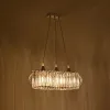 GLOBOSTAR® RAZIA 201-0101 Vintage Κρεμαστό Φωτιστικό Οροφής με Ντουί 3 x E27 AC 220-240V IP20 - Ασημί & Διάφανο - Μ60 x Π30 x Υ25cm