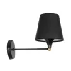 GLOBOSTAR® BLAKI 201-0115 Μοντέρνο Φωτιστικό Τοίχου - Απλίκα με Ντουί 1 x E27 AC 220-240V IP20 - Μαύρο - Μ40 x Π15 x Υ20cm