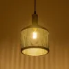 GLOBOSTAR® NETO 201-0130 Μοντέρνο Κρεμαστό Φωτιστικό Οροφής με Ντουί 1 x E27 AC 220-240V IP20 - Χρυσό & Μαύρο - Μ18 x Π18 x Υ70cm