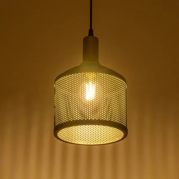 GLOBOSTAR® NETO 201-0130 Μοντέρνο Κρεμαστό Φωτιστικό Οροφής με Ντουί 1 x E27 AC 220-240V IP20 - Χρυσό & Μαύρο - Μ18 x Π18 x Υ70cm