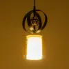 GLOBOSTAR® ZENIA 201-0134 Vintage Κρεμαστό Φωτιστικό Οροφής με Ντουί 1 x E27 AC 220-240V IP20 - Μαύρο - Μ16 x Π16 x Υ70cm