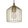 GLOBOSTAR® FLIXIO 201-0138 Vintage Κρεμαστό Φωτιστικό Οροφής με Ντουί 3 x E27 AC 220-240V IP20 - Χρυσό - Μ30 x Π30 x Υ70cm
