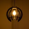 GLOBOSTAR® VIVIDUS 202-0028 Μοντέρνο Κρεμαστό Φωτιστικό Οροφής με Ντουί 1 x E27 AC 220-240V IP20 - Μαύρο - Μ27 x Π27 x Υ27cm