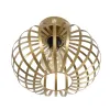 GLOBOSTAR® STAR 202-0050 Μοντέρνο Φωτιστικό Οροφής με Ντουί 1 x E27 AC 220-240V IP20 - Χρυσό - Μ40 x Π40 x Υ27cm