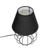 GLOBOSTAR® SHAPE 202-0057 Μοντέρνο Επιτραπέζιο Φωτιστικό Πορτατίφ με Ντουί 1 x E27 AC 220-240V IP20 - Μαύρο - Μ19 x Π19 x Υ28cm