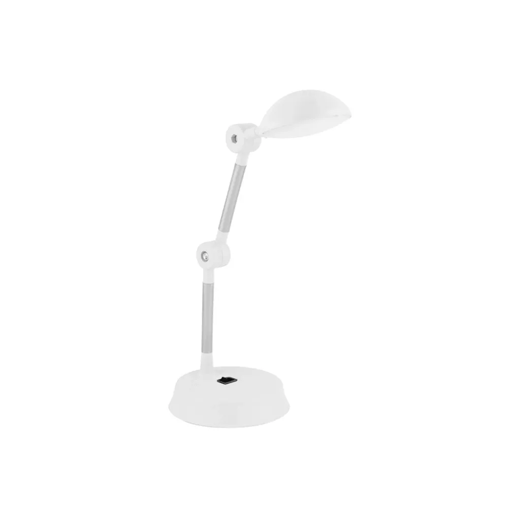 GLOBOSTAR® MICHEL 202-0062 Μοντέρνο Επιτραπέζιο Φωτιστικό Γραφείου LED 6W 540lm 120° AC 220-240V IP20 Ψυχρό Λευκό 6000K - Lumileds SMD Chip - Λευκό - Μ15 x Π15 x Υ51cm - 2 Χρόνια Εγγύηση