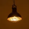 GLOBOSTAR® SIERRA 203-0011 Vintage Κρεμαστό Φωτιστικό Οροφής με Ντουί 1 x E27 AC 220-240V IP20 - Μαύρο & Χρυσό - Μ30 x Π30 x Υ40cm