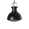 GLOBOSTAR® SIERRA 203-0011 Vintage Κρεμαστό Φωτιστικό Οροφής με Ντουί 1 x E27 AC 220-240V IP20 - Μαύρο & Χρυσό - Μ30 x Π30 x Υ40cm