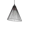 GLOBOSTAR® ARCWIRE 203-0015 Μοντέρνο Κρεμαστό Φωτιστικό Οροφής με Ντουί 1 x E27 AC 220-240V IP20 - Μαύρο - Μ25 x Π25 x Υ30cm
