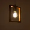 GLOBOSTAR® EDISON 203-0020 Vintage Κρεμαστό Φωτιστικό Οροφής με Ντουί 1 x E27 AC 220-240V IP20 - Μπεζ & Μαύρο - Μ19 x Π5 x Υ22cm