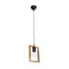 GLOBOSTAR® EDISON 203-0020 Vintage Κρεμαστό Φωτιστικό Οροφής με Ντουί 1 x E27 AC 220-240V IP20 - Μπεζ & Μαύρο - Μ19 x Π5 x Υ22cm