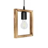 GLOBOSTAR® EDISON 203-0020 Vintage Κρεμαστό Φωτιστικό Οροφής με Ντουί 1 x E27 AC 220-240V IP20 - Μπεζ & Μαύρο - Μ19 x Π5 x Υ22cm