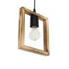 GLOBOSTAR® EDISON 203-0020 Vintage Κρεμαστό Φωτιστικό Οροφής με Ντουί 1 x E27 AC 220-240V IP20 - Μπεζ & Μαύρο - Μ19 x Π5 x Υ22cm