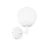 GLOBOSTAR® DALPH 203-0030 Vintage Φωτιστικό Τοίχου - Απλίκα με Ντουί 1 x E27 AC 220-240V IP20 - Λευκό - M18 x Π15 x Υ23cm