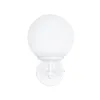 GLOBOSTAR® DALPH 203-0030 Vintage Φωτιστικό Τοίχου - Απλίκα με Ντουί 1 x E27 AC 220-240V IP20 - Λευκό - M18 x Π15 x Υ23cm