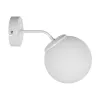 GLOBOSTAR® DALPH 203-0035 Vintage Φωτιστικό Τοίχου - Απλίκα με Ντουί 1 x E27 AC 220-240V IP20 - Λευκό - M15 x Π25 x Υ22cm