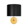 GLOBOSTAR® RALPH 203-0040 Vintage Φωτιστικό Τοίχου - Απλίκα με Ντουί 1 x E27 AC 220-240V IP20 - Χρυσό & Μαύρο - Μ22 x Π29 x Υ30cm