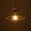 GLOBOSTAR® BILLA 203-0042 Vintage Κρεμαστό Φωτιστικό Οροφής με Ντουί 1 x E27 AC 220-240V IP20 - Μαύρο & Χρυσό - M30.5 x Π30.5 x Υ20cm