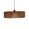 GLOBOSTAR® KYCLOS 203-0045 Boho Κρεμαστό Φωτιστικό Οροφής με Ντουί 1 x E27 AC 220-240V IP20 - Καφέ - M55 x Π55 x Υ20cm