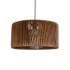 GLOBOSTAR® KYCLOS 203-0047 Boho Κρεμαστό Φωτιστικό Οροφής με Ντουί 1 x E27 AC 220-240V IP20 - Καφέ - M40 x Π40 x Υ25.5cm