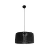 GLOBOSTAR® KYCLOS 203-0048 Boho Κρεμαστό Φωτιστικό Οροφής με Ντουί 1 x E27 AC 220-240V IP20 - Μαύρο - M40 x Π40 x Υ25.5cm