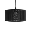 GLOBOSTAR® KYCLOS 203-0048 Boho Κρεμαστό Φωτιστικό Οροφής με Ντουί 1 x E27 AC 220-240V IP20 - Μαύρο - M40 x Π40 x Υ25.5cm