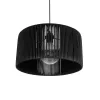 GLOBOSTAR® KYCLOS 203-0048 Boho Κρεμαστό Φωτιστικό Οροφής με Ντουί 1 x E27 AC 220-240V IP20 - Μαύρο - M40 x Π40 x Υ25.5cm