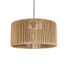 GLOBOSTAR® KYCLOS 203-0049 Boho Κρεμαστό Φωτιστικό Οροφής με Ντουί 1 x E27 AC 220-240V IP20 - Μπεζ - M40 x Π40 x Υ25.5cm