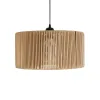 GLOBOSTAR® KYCLOS 203-0049 Boho Κρεμαστό Φωτιστικό Οροφής με Ντουί 1 x E27 AC 220-240V IP20 - Μπεζ - M40 x Π40 x Υ25.5cm