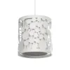 GLOBOSTAR® PETAL 203-0065 Μοντέρνο Κρεμαστό Φωτιστικό Οροφής με Ντουί 1 x E27 AC 220-240V IP20 - Λευκό - Μ23 x Π23 x Υ30cm