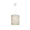 GLOBOSTAR® PETAL 203-0065 Μοντέρνο Κρεμαστό Φωτιστικό Οροφής με Ντουί 1 x E27 AC 220-240V IP20 - Λευκό - Μ23 x Π23 x Υ30cm