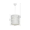 GLOBOSTAR® PETAL 203-0065 Μοντέρνο Κρεμαστό Φωτιστικό Οροφής με Ντουί 1 x E27 AC 220-240V IP20 - Λευκό - Μ23 x Π23 x Υ30cm