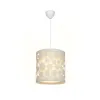 GLOBOSTAR® PETAL 203-0067 Μοντέρνο Κρεμαστό Φωτιστικό Οροφής με Ντουί 1 x E27 AC 220-240V IP20 - Μπεζ - Μ23 x Π23 x Υ30cm