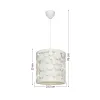 GLOBOSTAR® PETAL 203-0067 Μοντέρνο Κρεμαστό Φωτιστικό Οροφής με Ντουί 1 x E27 AC 220-240V IP20 - Μπεζ - Μ23 x Π23 x Υ30cm