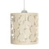 GLOBOSTAR® PETAL 203-0067 Μοντέρνο Κρεμαστό Φωτιστικό Οροφής με Ντουί 1 x E27 AC 220-240V IP20 - Μπεζ - Μ23 x Π23 x Υ30cm