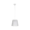 GLOBOSTAR® CONEY 203-0069 Μοντέρνο Κρεμαστό Φωτιστικό Οροφής με Ντουί 1 x E27 AC 220-240V IP20 - Λευκό - Μ26 x Π26 x Υ25cm