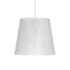 GLOBOSTAR® CONEY 203-0069 Μοντέρνο Κρεμαστό Φωτιστικό Οροφής με Ντουί 1 x E27 AC 220-240V IP20 - Λευκό - Μ26 x Π26 x Υ25cm