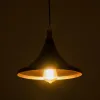 GLOBOSTAR® BELFRY 203-0077 Μοντέρνο Κρεμαστό Φωτιστικό Οροφής με Ντουί 1 x E27 AC 220-240V IP20 - Μαύρο & Χρυσό - Μ29.5 x Π29.5 x Υ22cm
