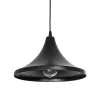 GLOBOSTAR® BELFRY 203-0078 Μοντέρνο Κρεμαστό Φωτιστικό Οροφής με Ντουί 1 x E27 AC 220-240V IP20 - Μαύρο - Μ29.5 x Π29.5 x Υ21cm